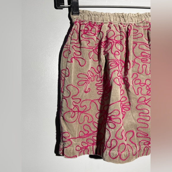 Peek Beige and Pink Patterned Mini Skirt - Picture 2 of 10